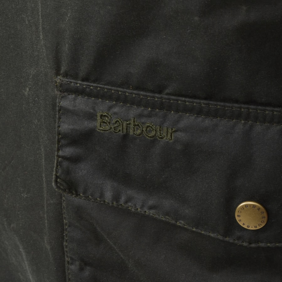 Alternative Image for ProductBarbour Droyden Wax Jacket Green3